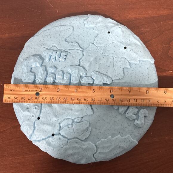 VTG The Flintstones Flying Rock 9" Toy Frisbee Mattel 1993 Universal Studios - Picture 5 of 5